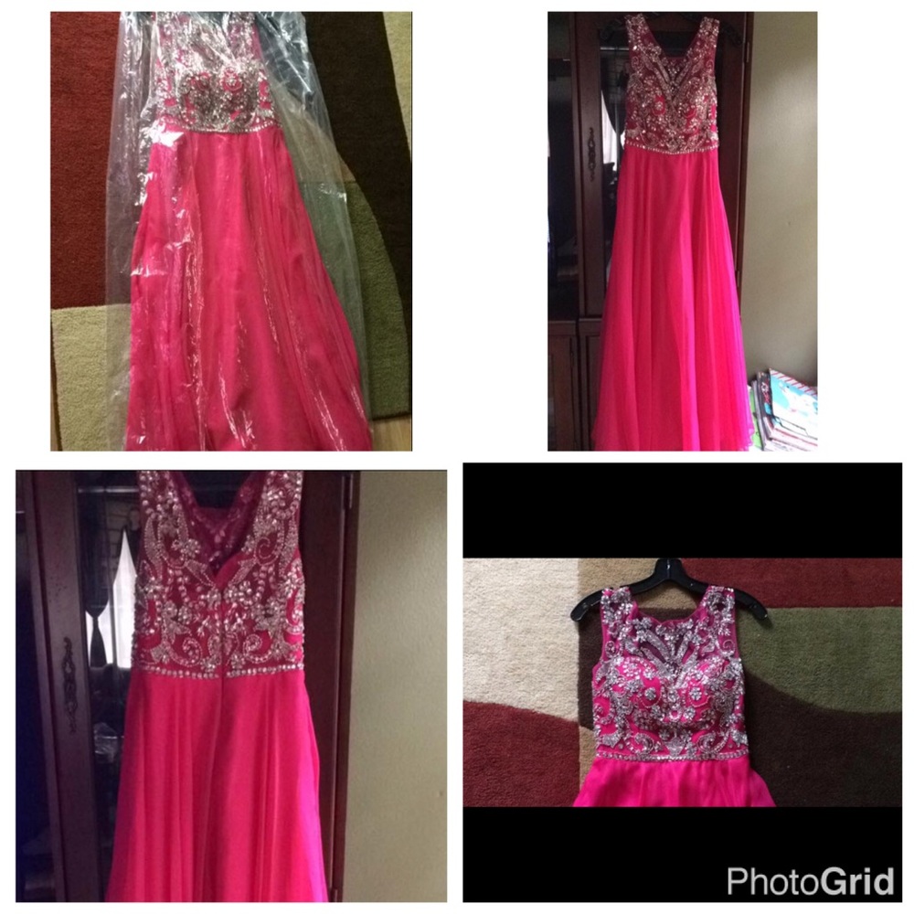 Fusia pink pageant/prom dress!